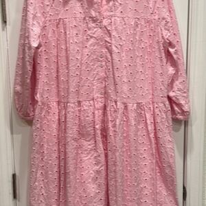 Crown & Ivy Pink Eyelet Dress In A Size L In EUC!